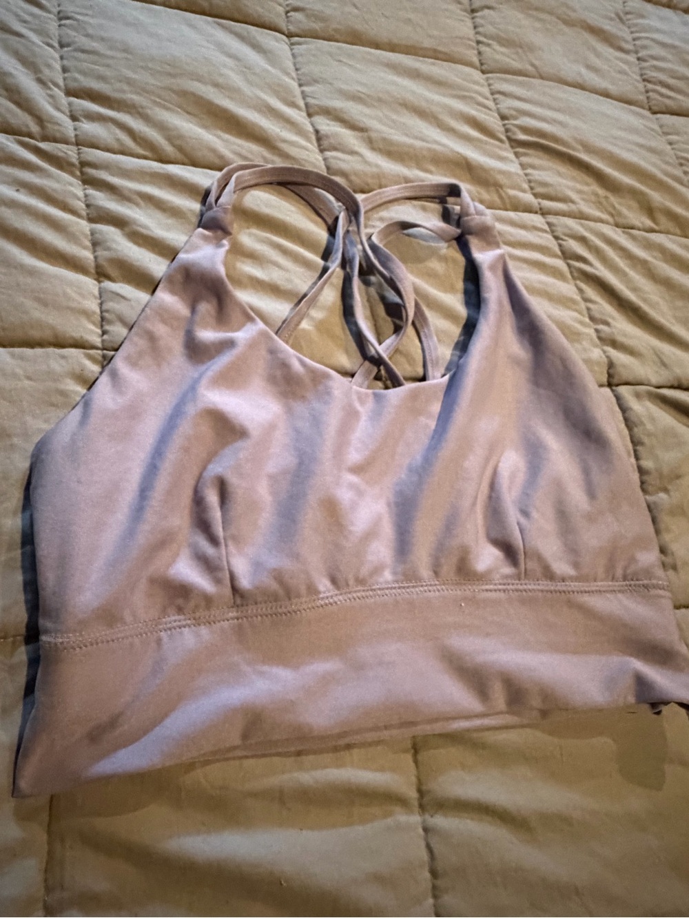 Athletic Works Mauve Crisscross Sports Bra